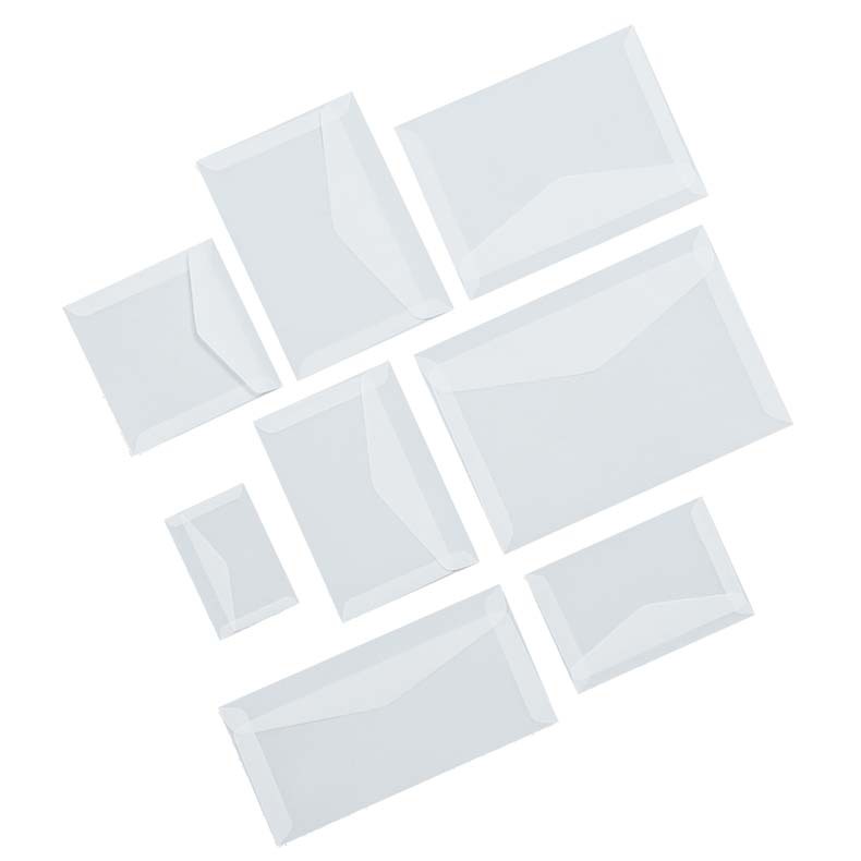 Transparent Sulfuric Acid Paper Envelope Spot Wholesale Retro Wedding Postcard Invitation Storage Translucent Envelope Plus Logo