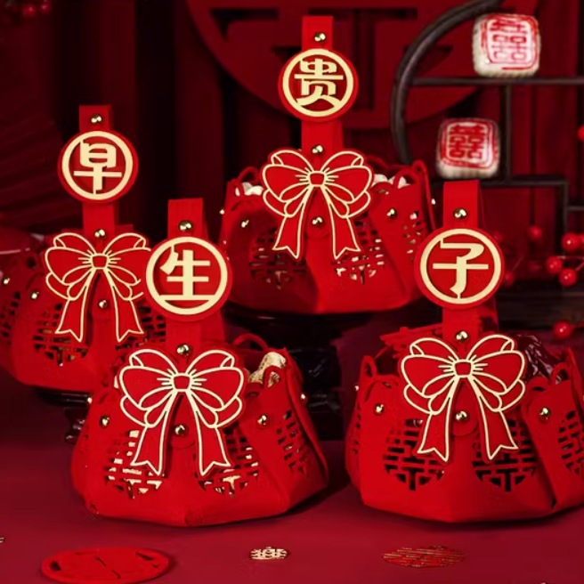 Свадебная форма для ранних родов, набор сушеных фруктов, маленькая корзина, декор для кровати, подарок для свадебной комнаты