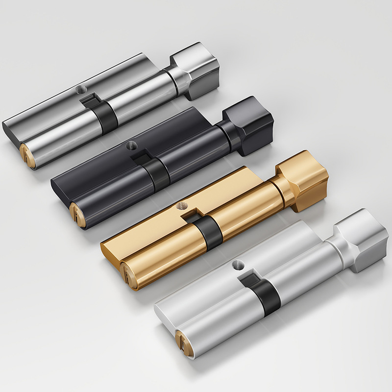 Bedroom Door Lock Cylinder Copper Anti-Theft Lock Cylinder Anti-Pry Anti-Violence Unlocking Indoor Wooden Door Lock Cylinder Wholesale