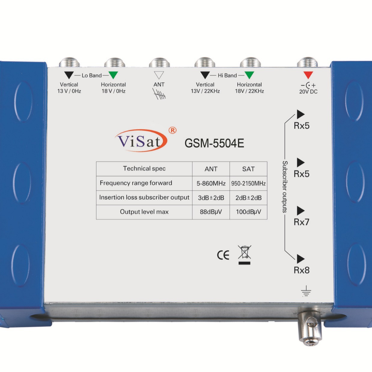 Multi Switch Multi Switch 950-2150Mhz Satellite Antenna Signal Five in and Eight Out