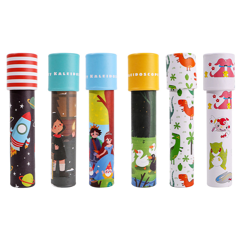 Cross-mirror children's educational science and education toys magic variety cartoon rotating kaleidoscope DIY gift crafts toys