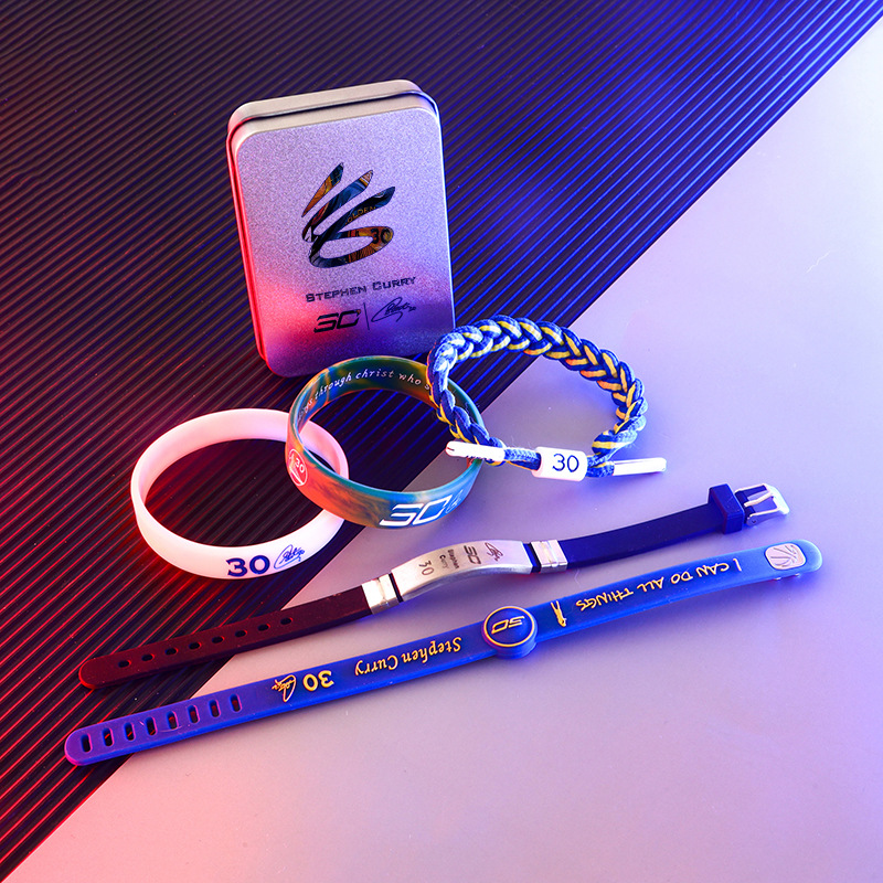 Оптовый браслет для баскетбольных звезд Curry NBA шнурок браслет светящийся силиконовый