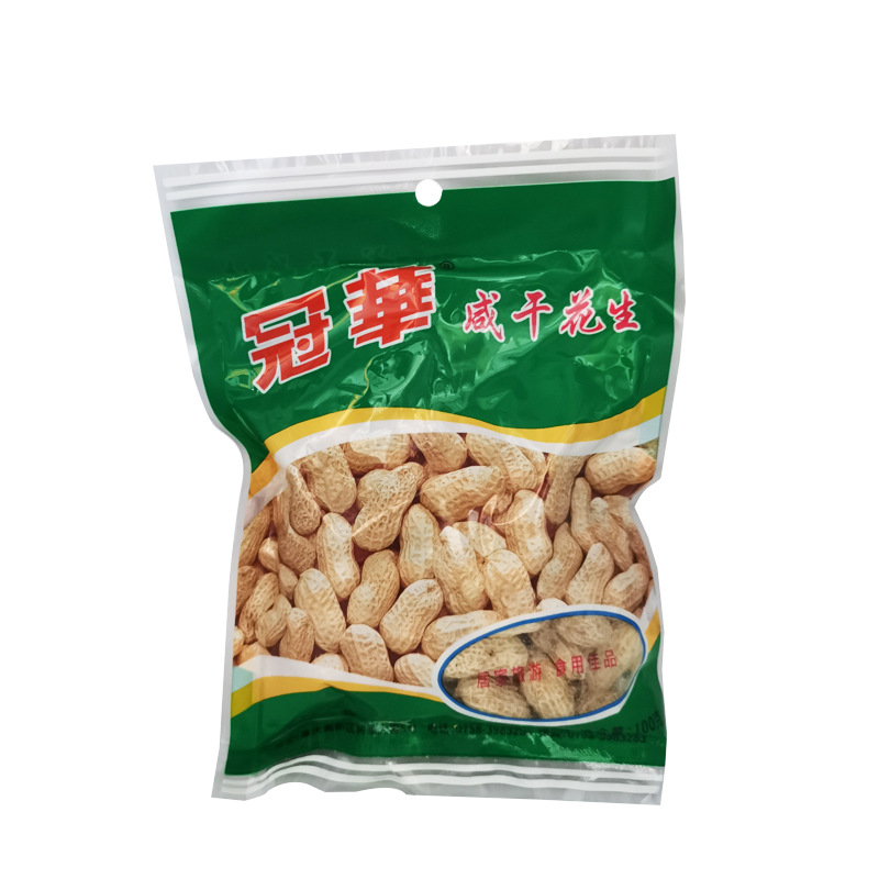 Guanhua garlic peanut 100g salted dried peanut crispy shelled peanut wine peanut snack wholesale