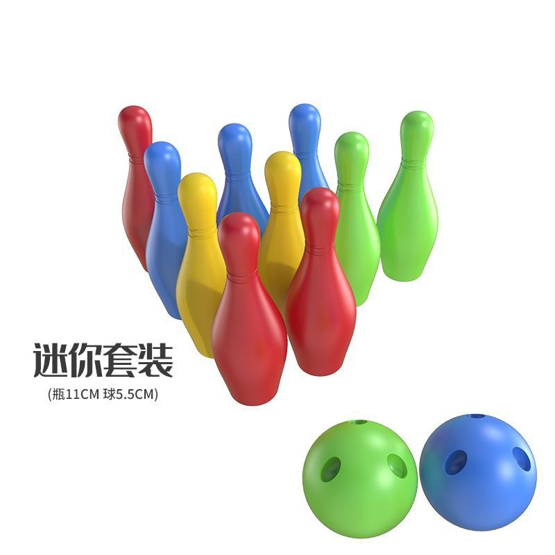 Children's Bowling Toy Mini 11cm Fun Early Education Parent-Child Interaction Kindergarten Outdoor Expansion Prop Set