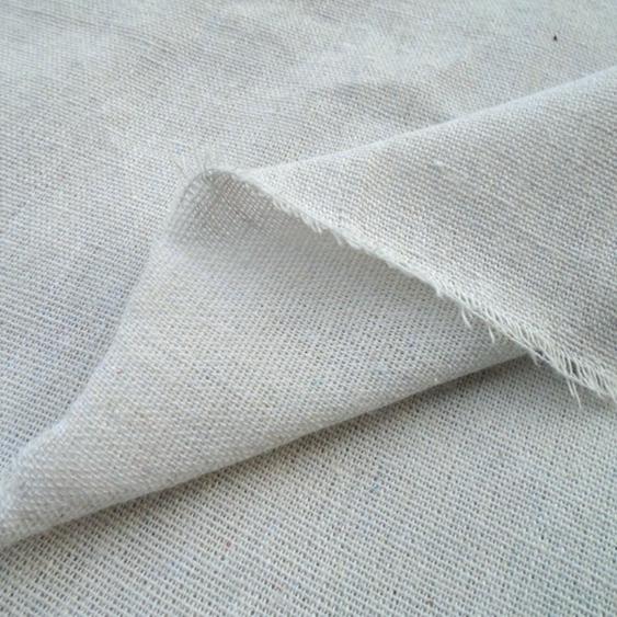 Увеличенная полиэстерово-хлопковая имитация льняной ткани, простая белая и серая грубая ткань, имитация льна для DIY