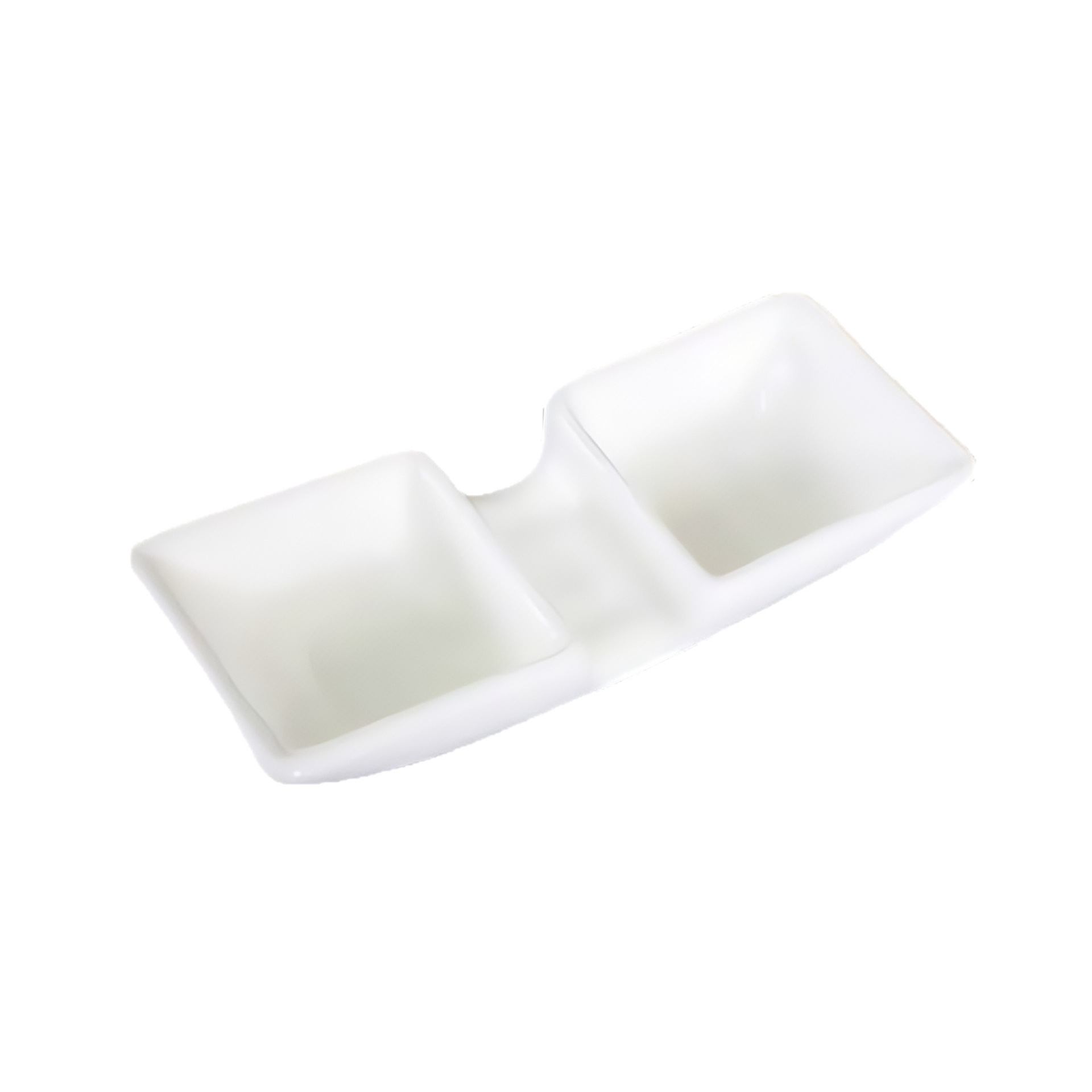 Ceramic Flavor Dish, Seasoning and Sauce Dish, Dual-Purpose Chopstick Holder, Spoon Rest, Chopstick Rest, Suitable for Hotel and Restaurant Use, Customizable with Logo