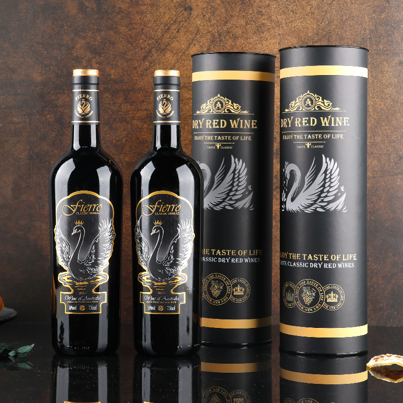 Australian Imported Red Wine Gift Box Source Winery Wholesale Dry Red Live Broadcast Private Domain Mall One-Piece Drop Shipping Wine