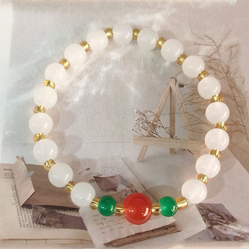 New fashion imitation jade bracelet glass bracelet single circle national wind stall night market live gift jewelry wholesale