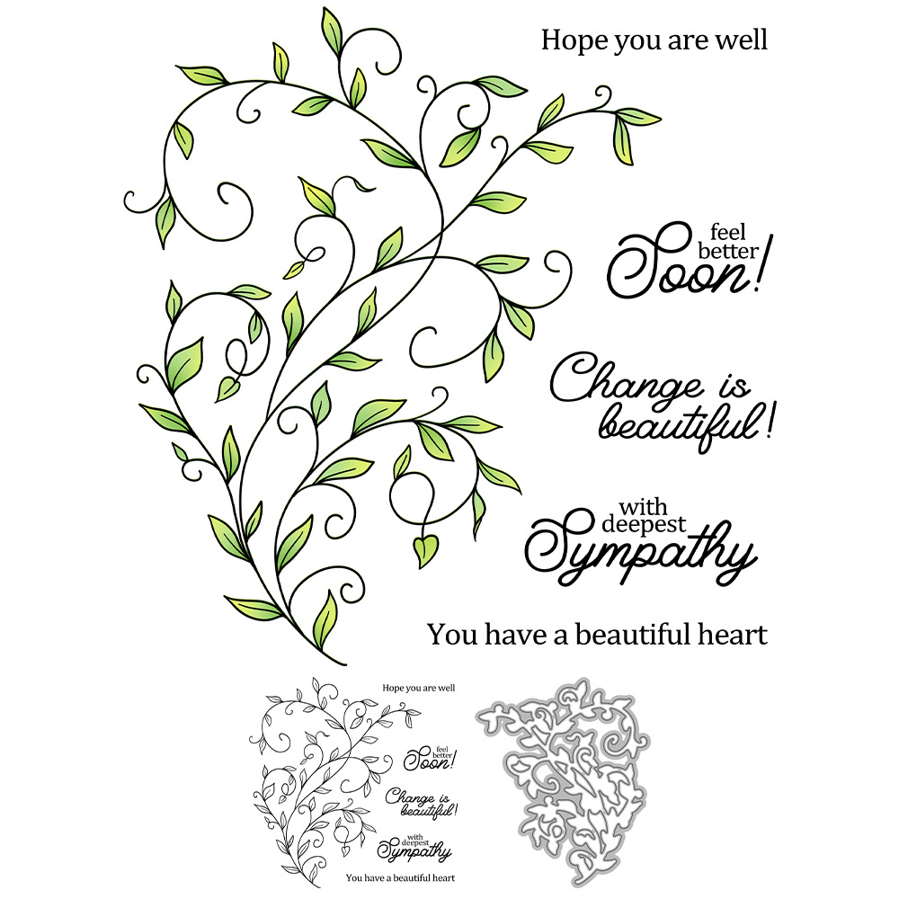 Branches scrapbook metal carbon steel knife mold silicone seal cutting die embossing etching cutting knife mold