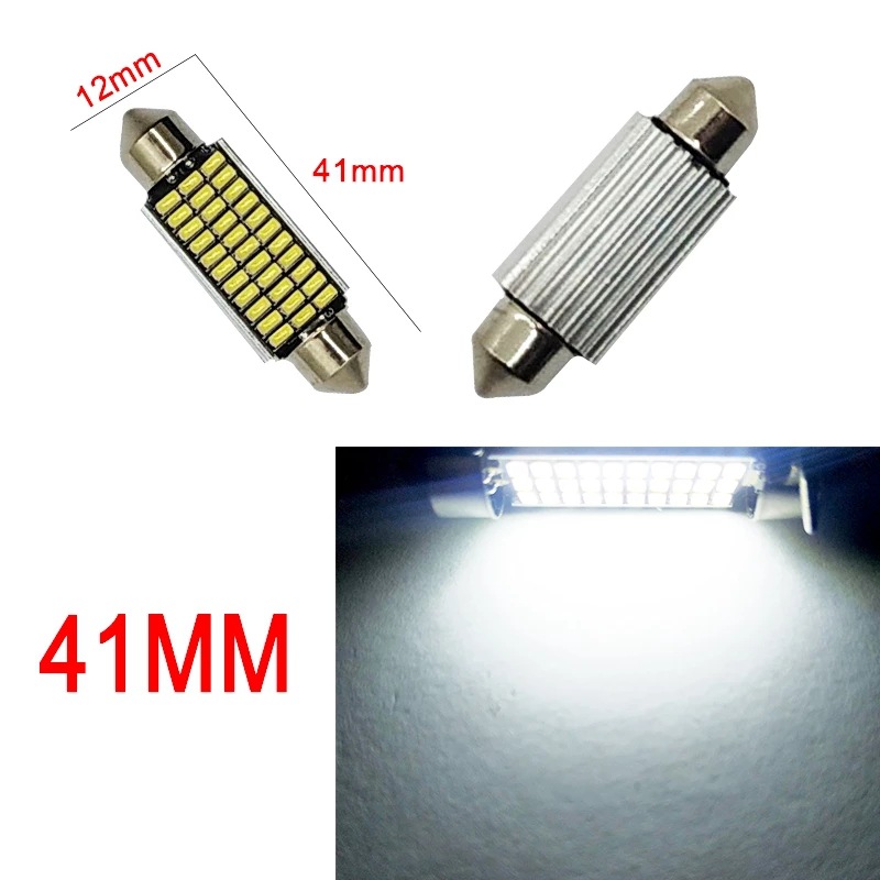 Car Led Indoor Light Double Tip 3014 18 Lights 27 Lights 33 Lights High Brightness Decoding Stepless Roof Light Reading Light