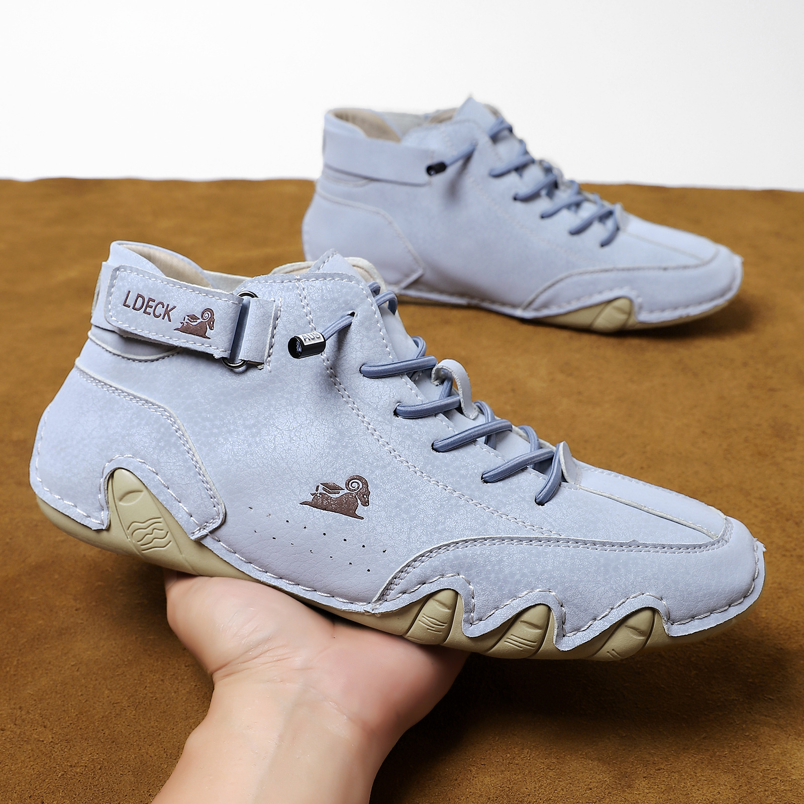 Мужские короткие ботинки с высоким верхом, кросс-бодибилдинг, летние модели, модные мужские туфли