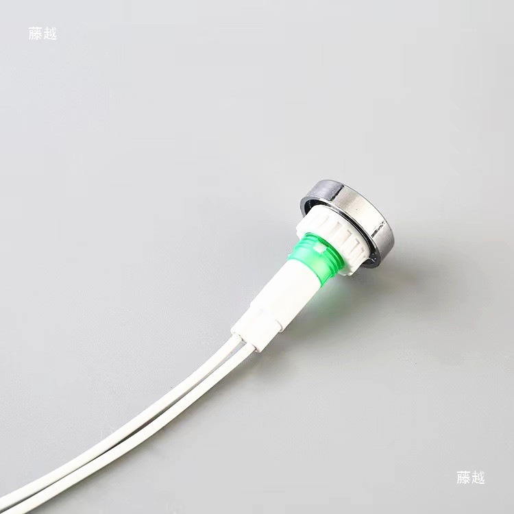 Xd10-7 Electroplated Ring with Wire 10mm Rice Steamer Refrigerator Freezer Power Water Boiler Indicator Light 220V Red