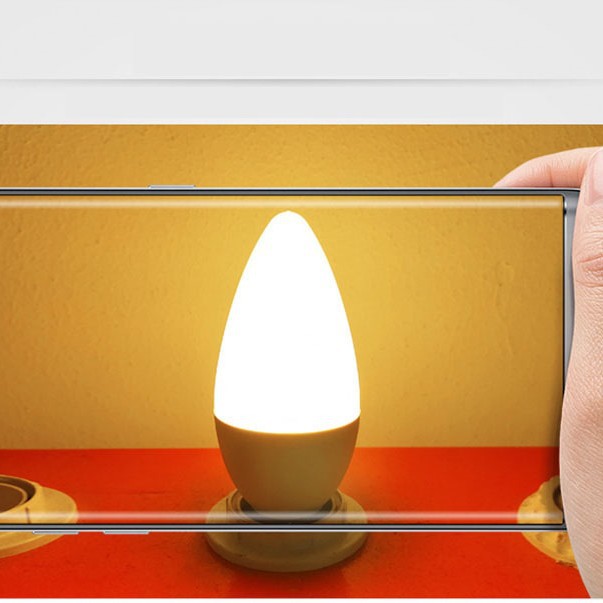 Led Energy-Saving Candle Bulb E14 Small Screw Mouth E27 Tip Bulb C37 Household Lighting Super Bright Eye Protection Warm White Warm Light Source