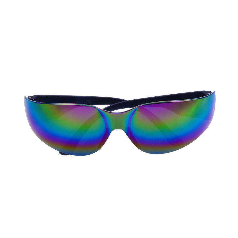 Colorful Reinforced Anti-Scratch and Anti-Impact Goggles, Dust-Proof and Splash-Proof, Cycling Industrial Experimental Protective Glasses