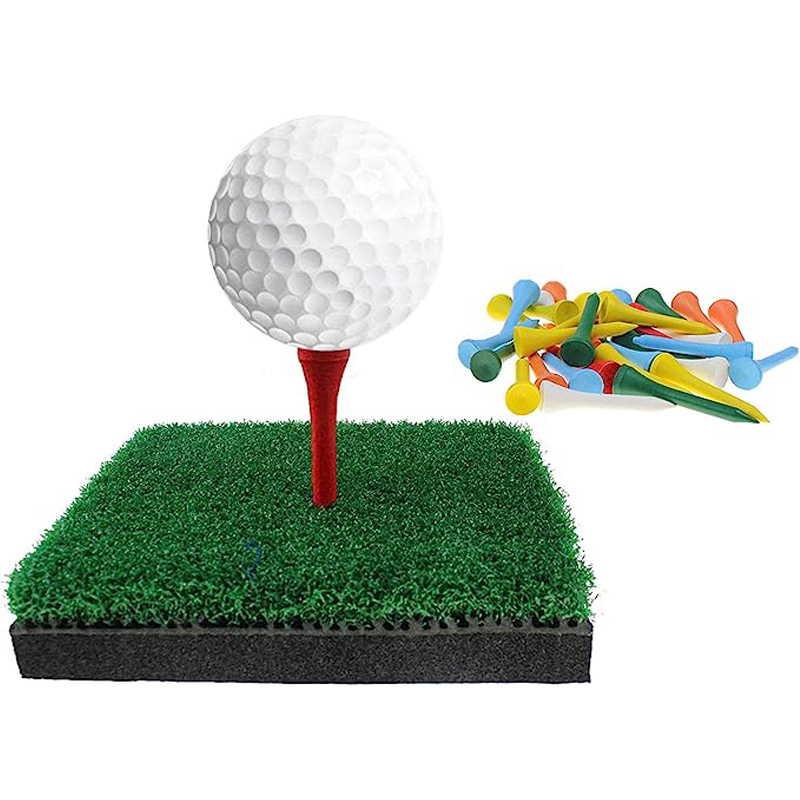 New wooden golf nail 42mm golf tee mixed color golf tee tray golf supplies