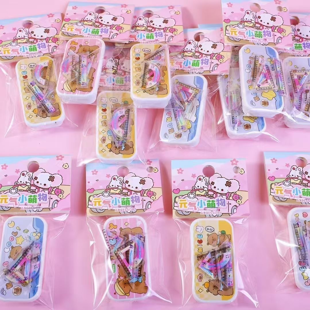 Миниатюрная канцелярская коробка, мини-набор канцелярских принадлежностей, кулон, симуляция коробки для карандашей, учебная сцена, мелкие украшения, игрушки