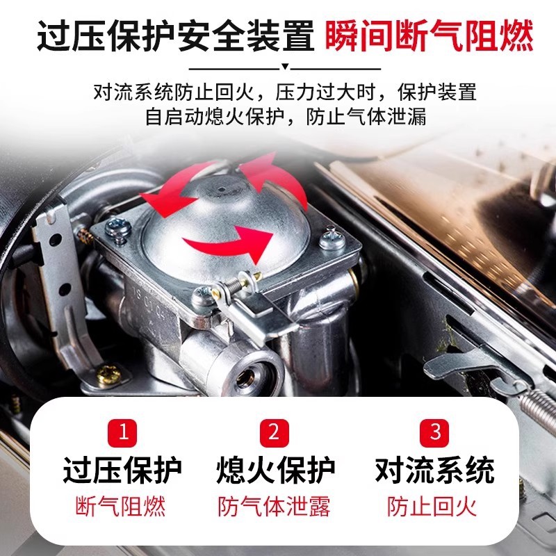 Moxian Portable Gas Stove Ms77 Cassette Stove Outdoor Portable Windproof Gas Stove for Commercial and Home Use