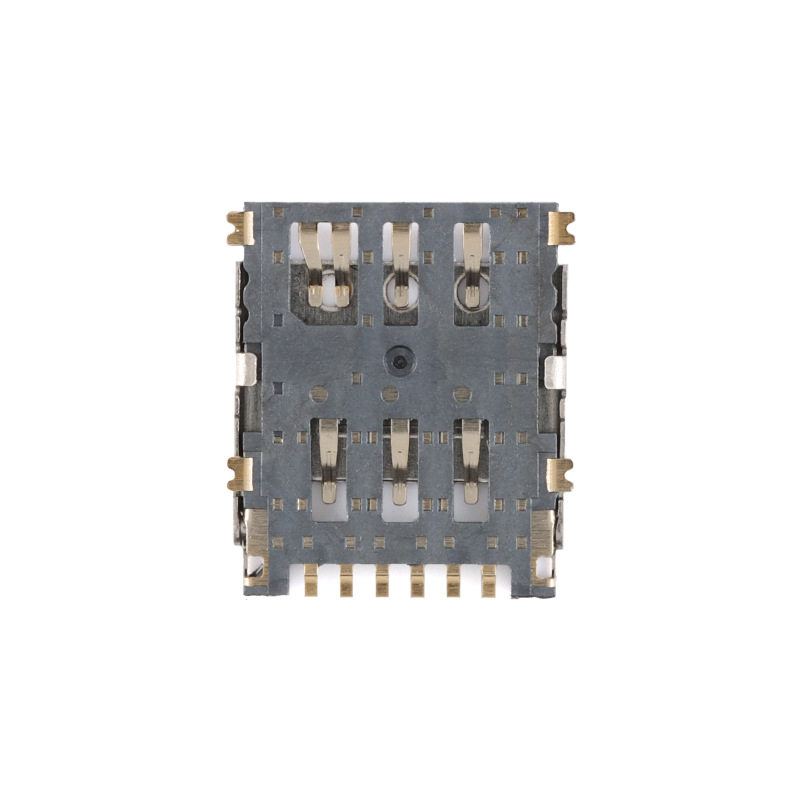 Nano-Sim-Klb-7P-1.4H+ Detection-Flip Patch Nano Mobile Phone Communication Sim Card Holder