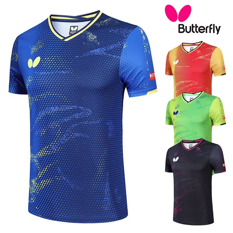 Новые формы для настольного тенниса Butterfly 2025 года для мужчин и женщин, быстро сохнущие и дышащие, детские формы для соревнований, групповая покупка