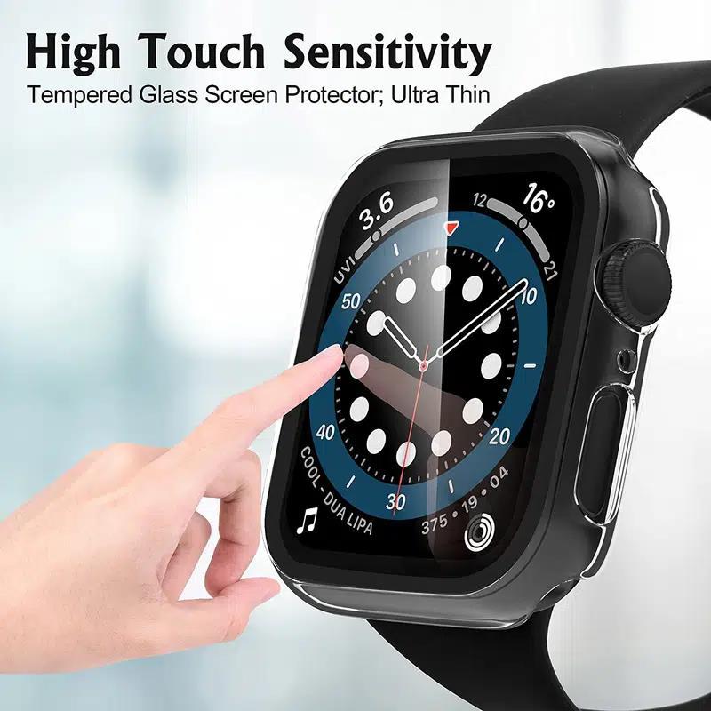 Applicable to Apple Watch Ultra8 protective case hard PC + tempered film full cover drop-resistant frosted Shell New in stock