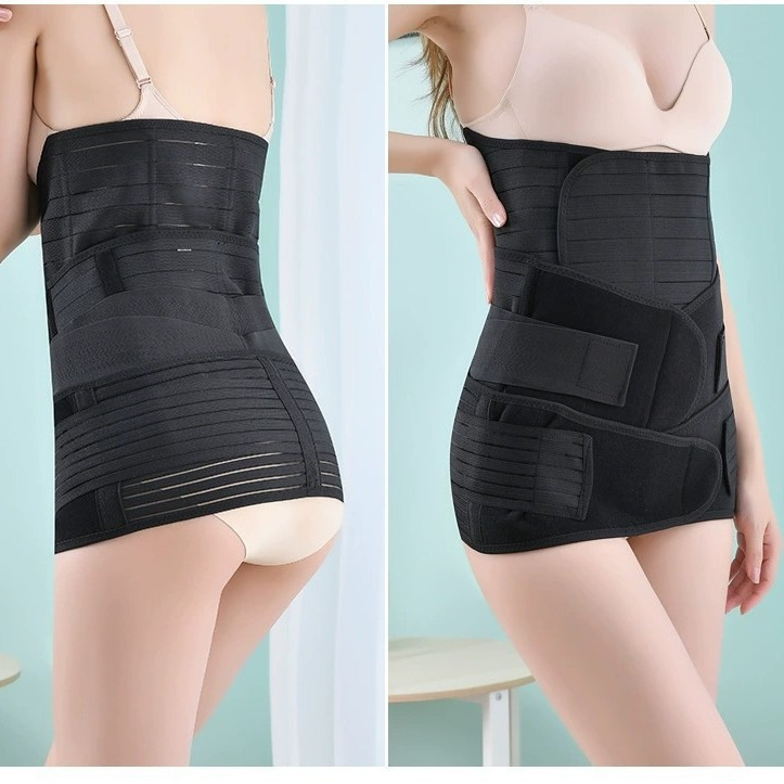 Strengthen postpartum abdominal belt three-piece set of natural caesarean section restraint belt breathable abdominal belt factory direct sales