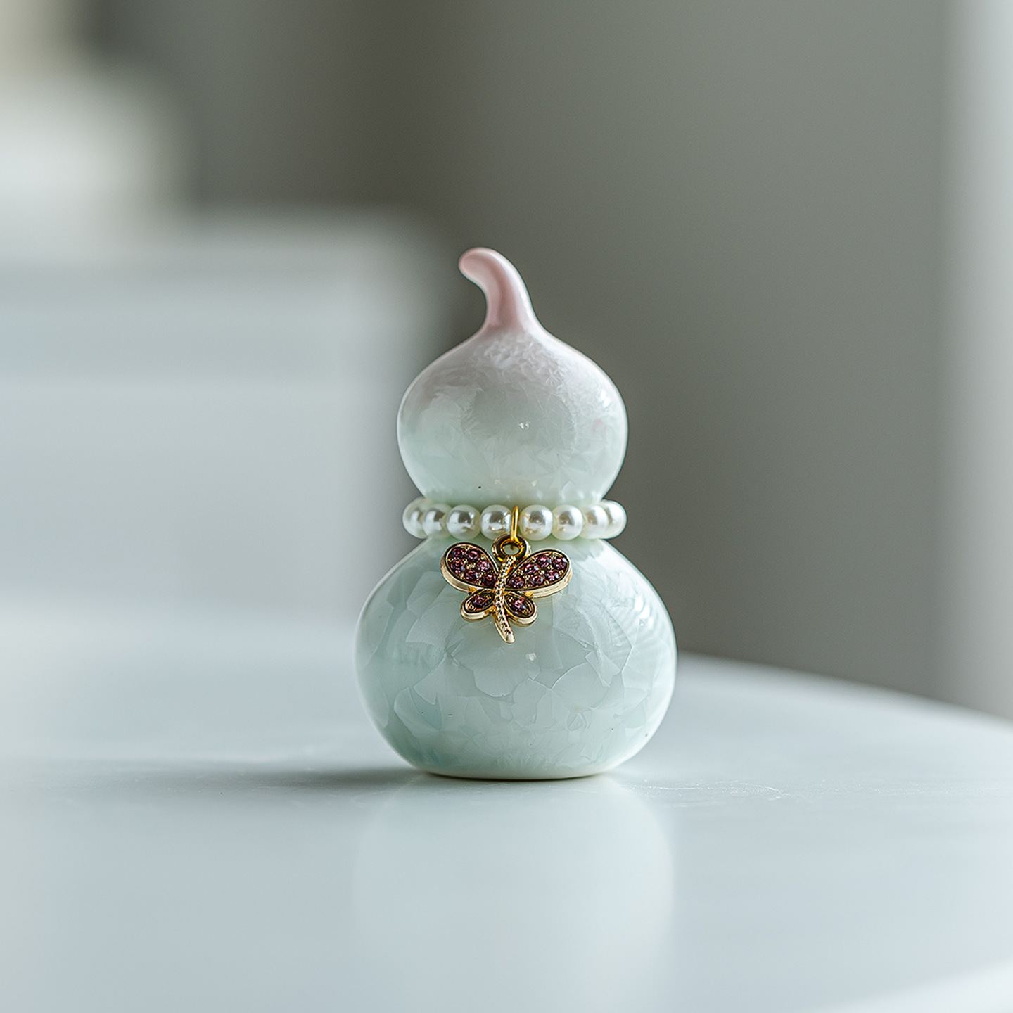 Crystal Glazed Ceramic Colorful Gourd Tea Pet Ornaments Home Accessories Creative Tea Ceremony Accessories Decorations Available for Wholesale