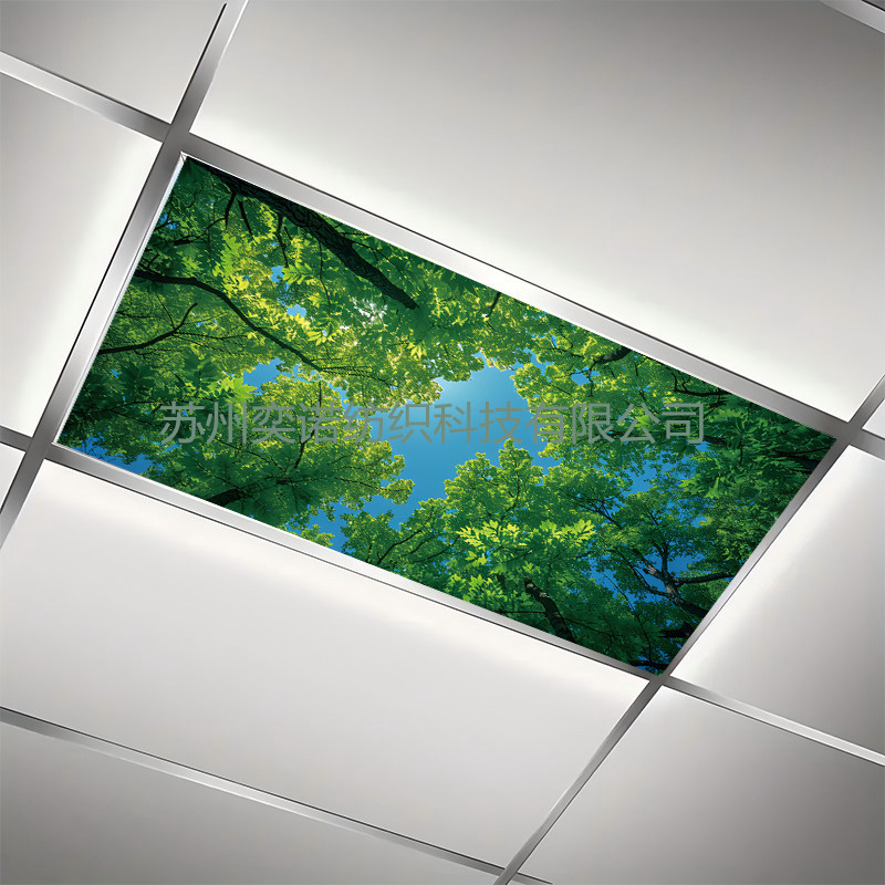 Amazon Spot Big Tree Print Fluorescent Magnetic Lampshade Flame Retardant Shading Cloth Eye Protection Office Classroom Lampshade