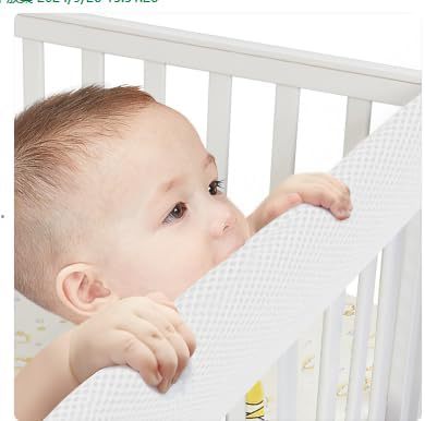 Популярный летний 3D дышащий защитный бортик Amazon для детей, мягкая сумка, противоударный материал, разделяющая кровать ограда