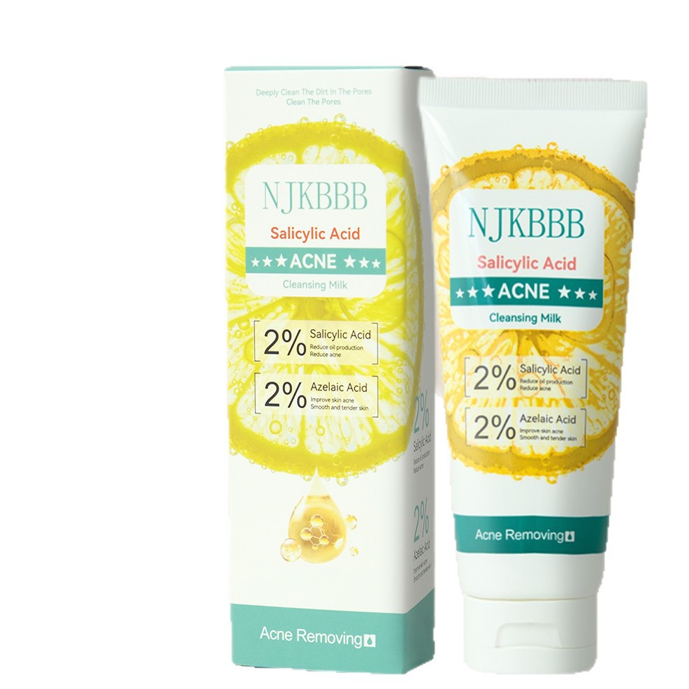 Salicylic Acid Anti-Acne Facial Cleanser, Hydrating, Gentle Cleansing, Moisturizing and Oil-Control Facial Cleanser, Full English Cross-Border Manufacturer Wholesale