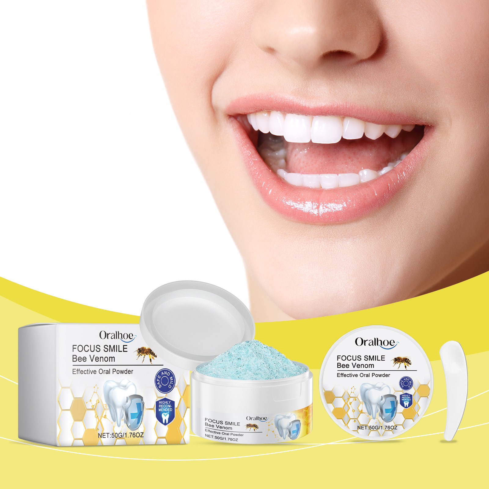 ORALHOE oral care toothcleaning powder fresh breath to remove odor to clean teeth to remove stains and shine oral hygiene care