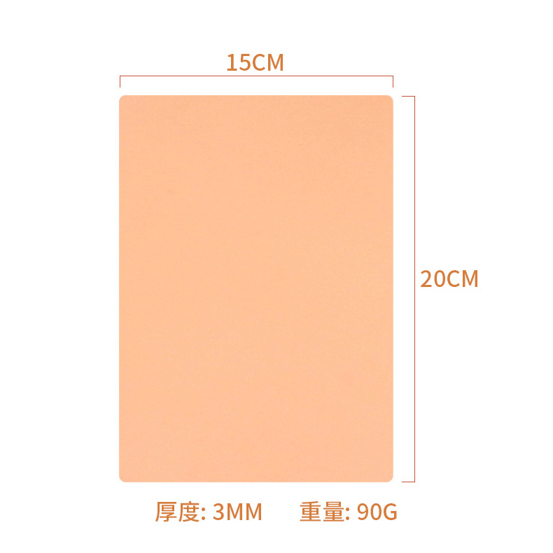 Thickened Small Skin-Like A5 Tattoo Practice Skin 3mm Wild Eyebrow Tattoo Silicone Blank Skin Simulation Fake Skin