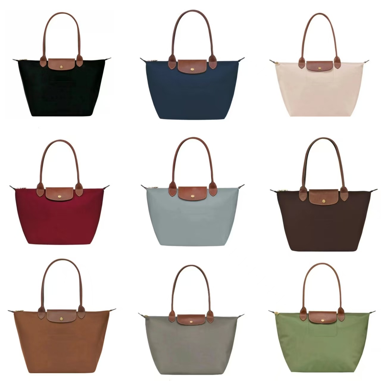 Французская сумка Longchamp, водонепроницаемая, складная, на 70-летие