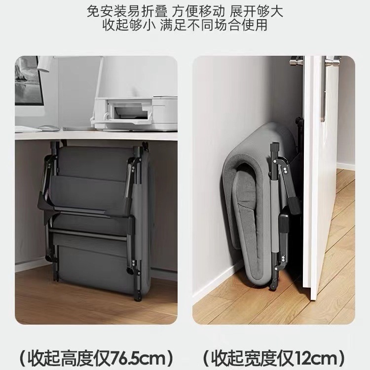 Factory Direct Camp Reinforced Folding Recliner Office Lunch Break Leaning Outdoor Household Beach Chair Simple Accompanying Bed