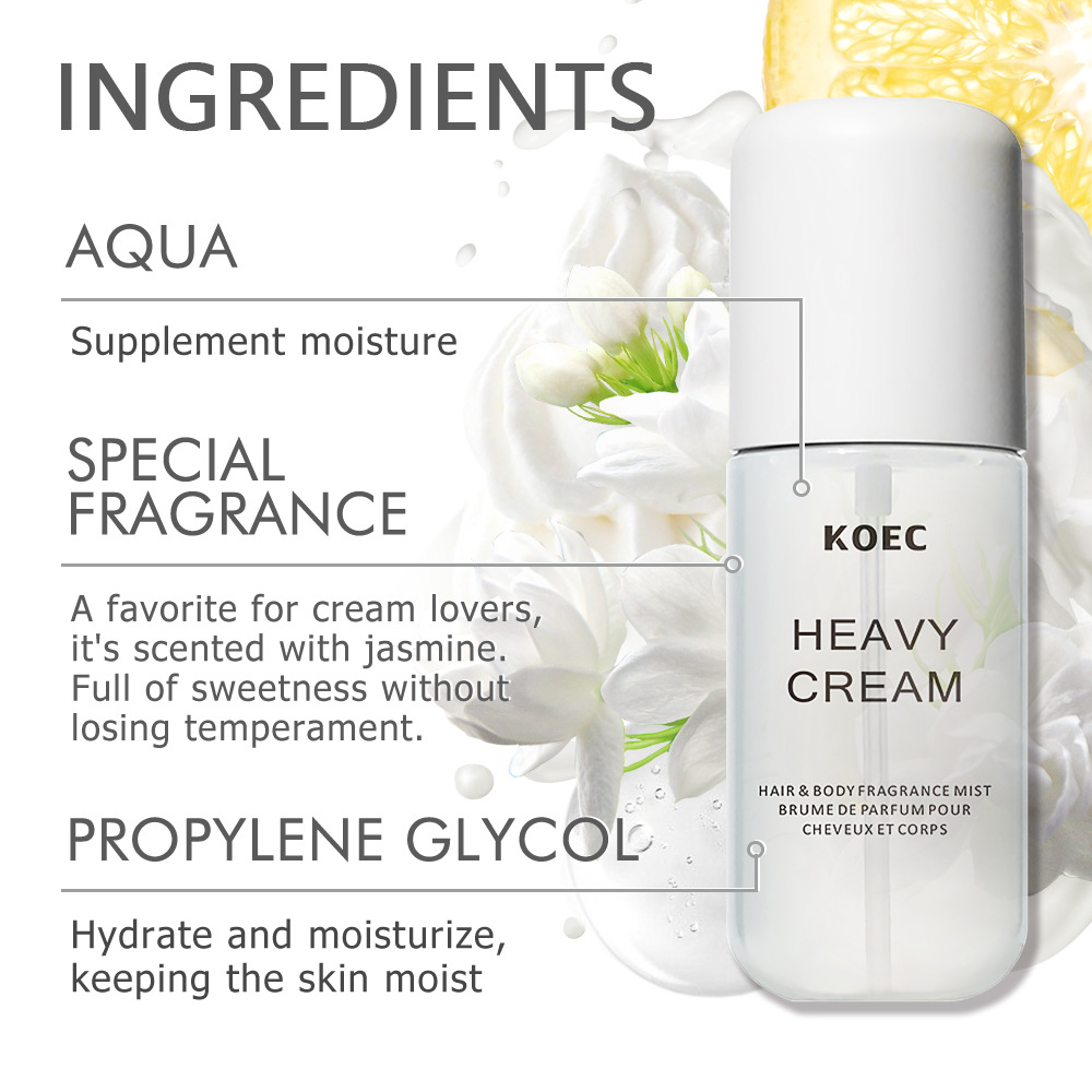 Koec Cream Fragrance Spray Heavy Cream Hair and Body Perfume Spray Long-Lasting Fragrance Cross-Border Hot Style