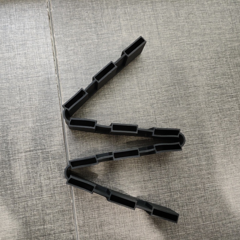 Silicone Stainless Steel Drain Curtain Accessories Flat Square Tube Easy Installation and Disassembly