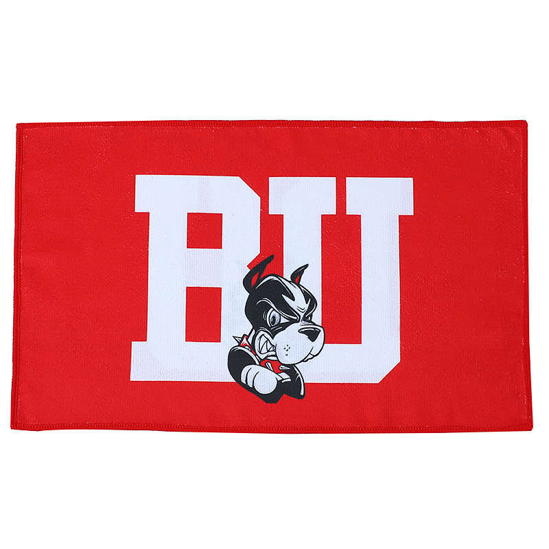 Customized Foreign Trade Order Quick-Drying Water-Absorbing Double-Sided Printing Special-Shaped Microfiber Rally Rally Towel