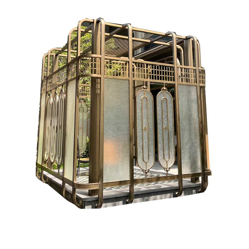 Customized Stainless Steel Door Head Processing Shanghai Scenic Spot Landmark Gallery Sculpture Stainless Steel Sales Department Head Decoration