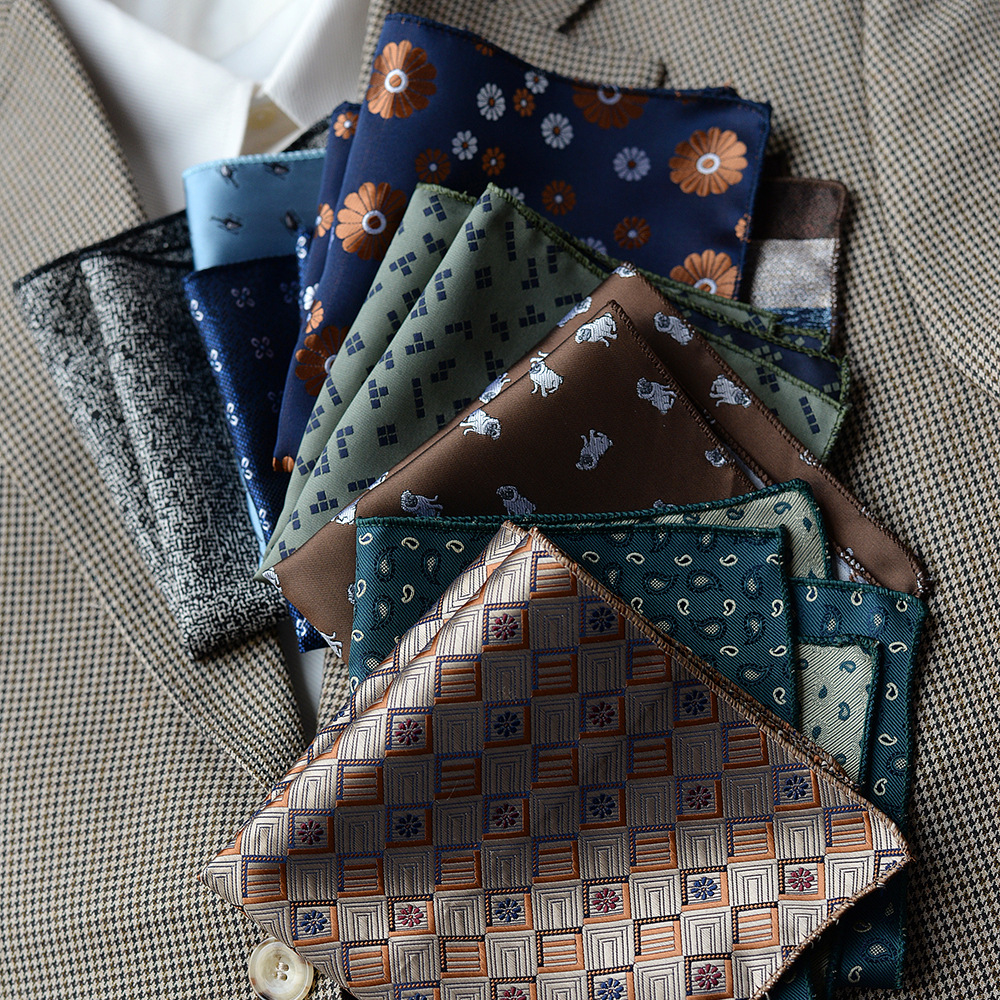 Кросс-бордовый новый мужской костюм декоративный карманный платок маленький квадратный платок узорный нарядный платок для груди жениха