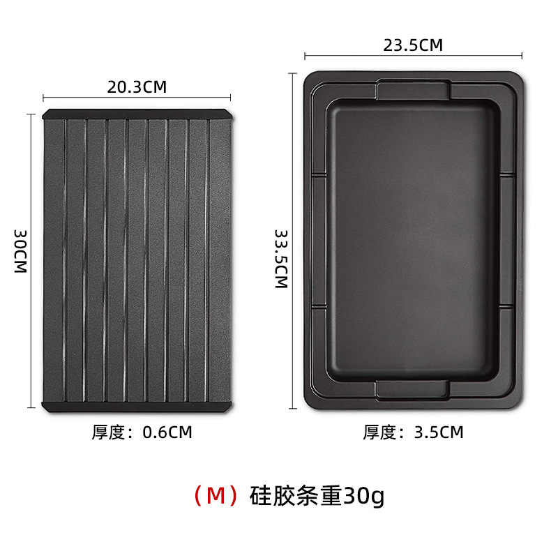 Amazon hot sale steak thawing plate pork thawing plate with water filter tray thawing plate suit