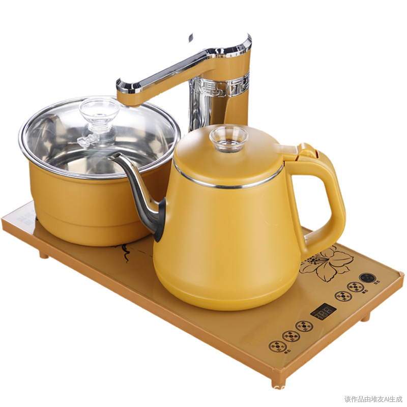 Zhisu Electric Tea Stove Anti-Scalding Fully Automatic Water Supply Electric Kettle Bottom Water Supply Household Tea Kettle Wholesale One Piece