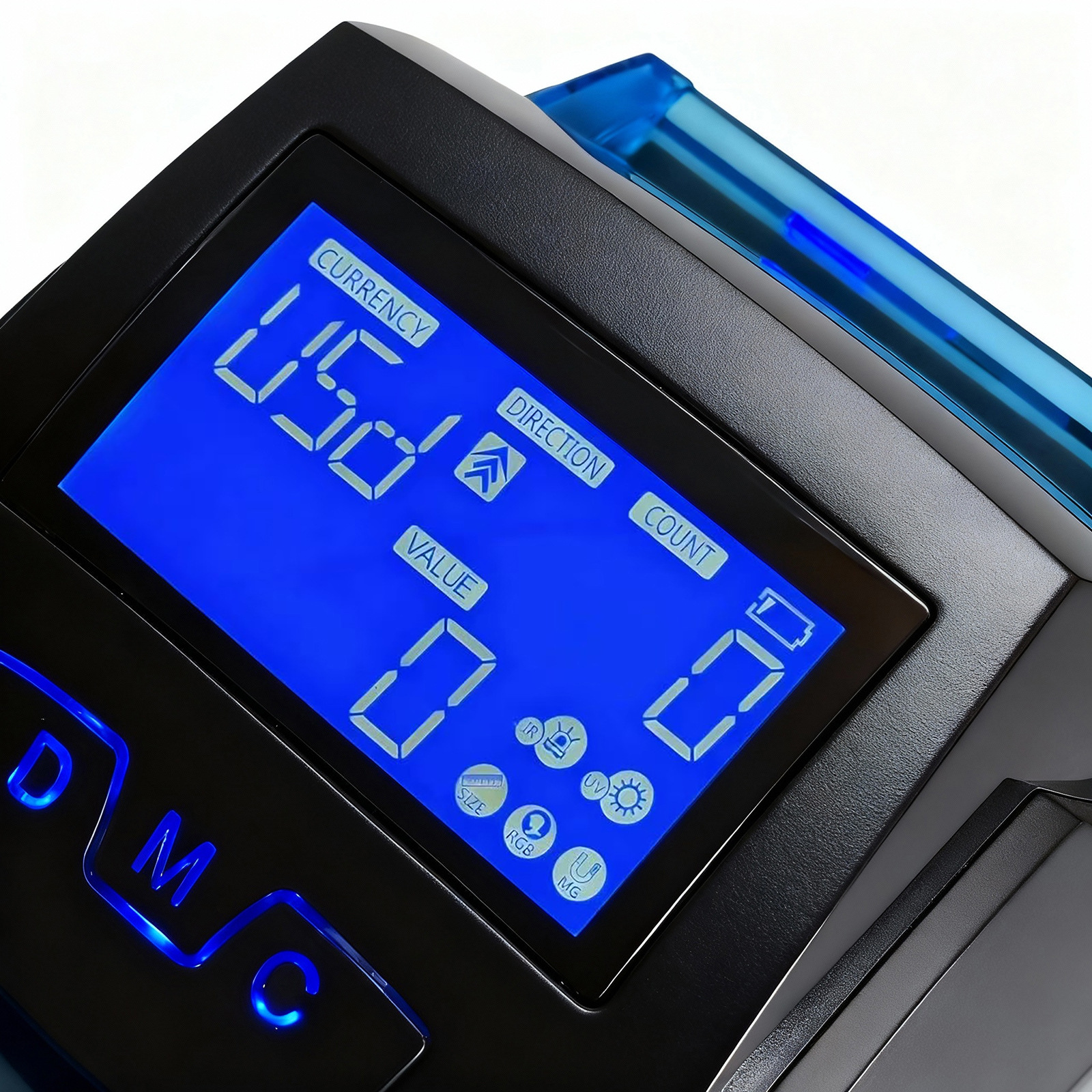 Fengjin Small Portable Us Dollar and Euro Lcd Display Banknote Detector to Detect Fake and Fake Banknotes with Battery