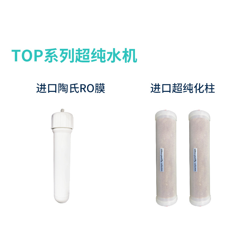 Top Series 10L20L30L40L50L60L First-Grade Water Double Outlet Desktop Laboratory Ultrapure Water Machine