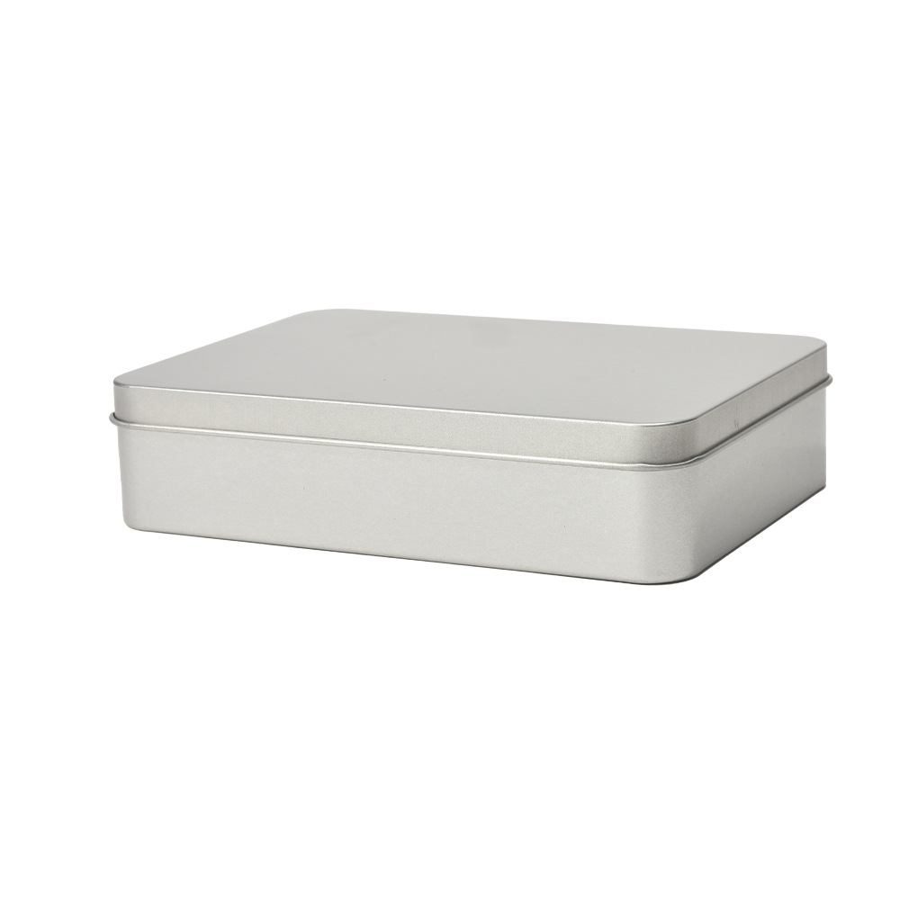 Rectangular Skylight Jewelry Accessories Nail Art Wearable Nail Scraping Board USB Flash Drive Small Metal Tinplate Box