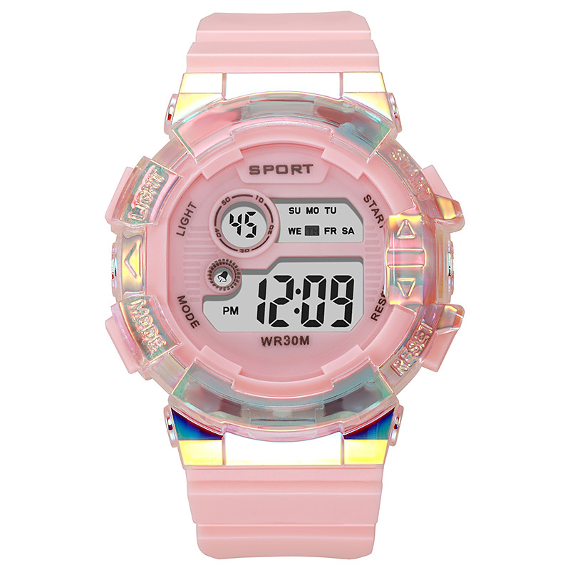 Children's Digital Watch for Girls Junior High School Primary School Girls 2024 New Waterproof Only Time Watch for Men and Women