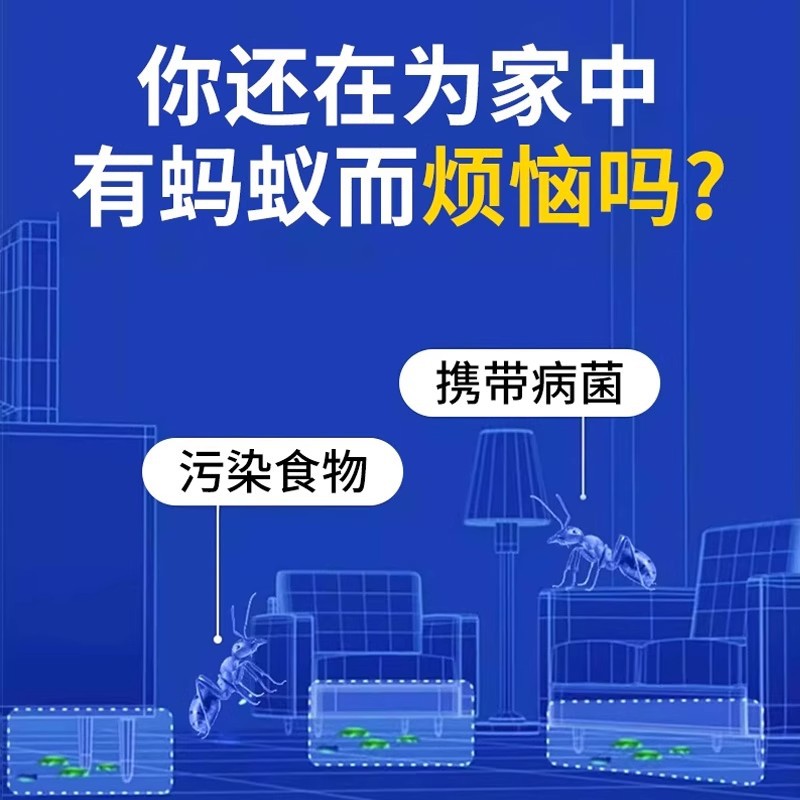 Ant Medicine for Home Indoor Use, Complete Nest Extermination, Non-Toxic Termite Killer Bait, Special Insecticide Dinotefuran