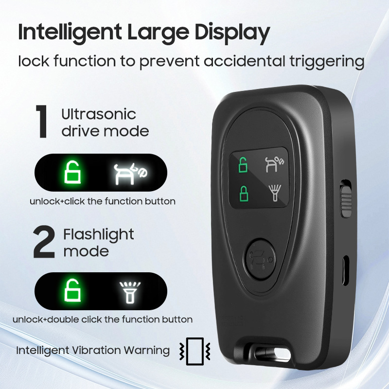 August Cross-Border New Product Double-Headed Ultrasonic Dog Repeller with Led Flashlight Flash Light Dog Repeller Dog Training Device