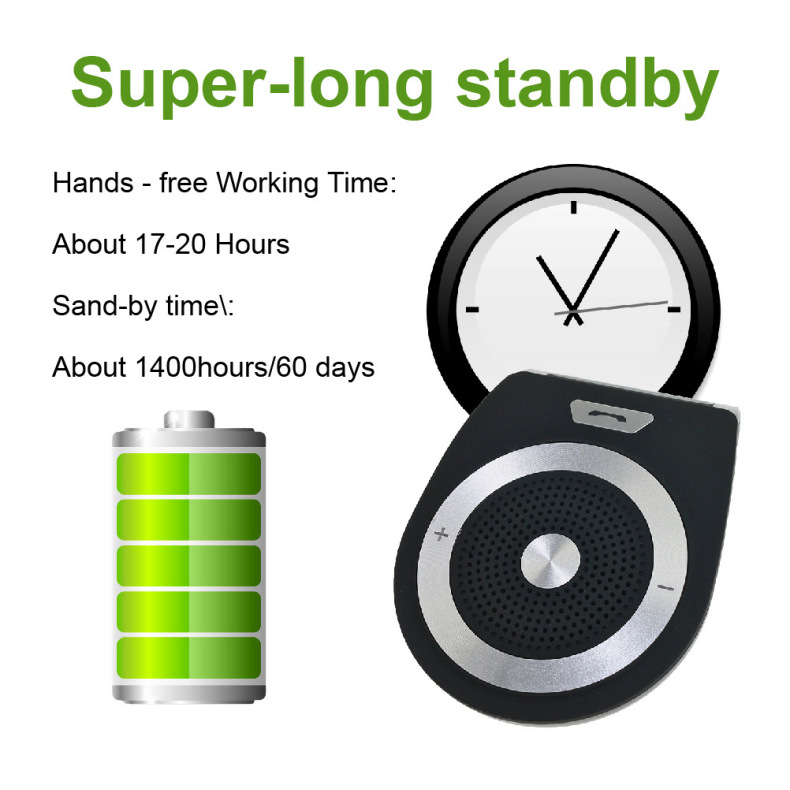 Cross-border wholesale car Bluetooth car sun visor music receiver mp3 hands-free phone 5.0 four languages