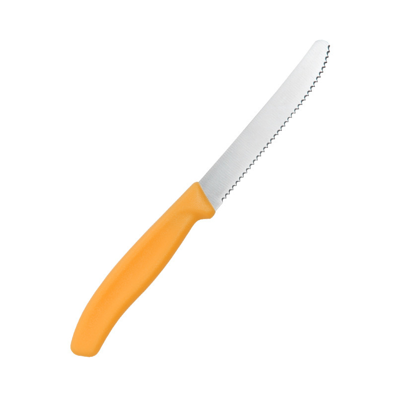 Yangjiang Spot Steak Knife Stainless Steel Round Head Knife Bread Knife Steak Knife Western Food Knife Steak Pork Chop Knife Serrated Knife