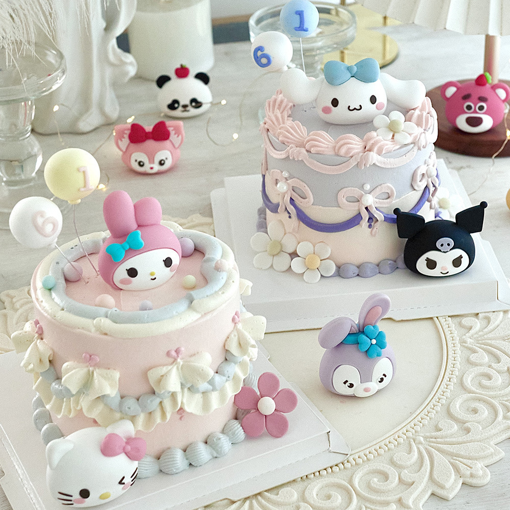 Children's Day Cake Decoration Cream Frosting Decoration Cartoon Popular Ornaments Decoration Baking Boys and Girls 61