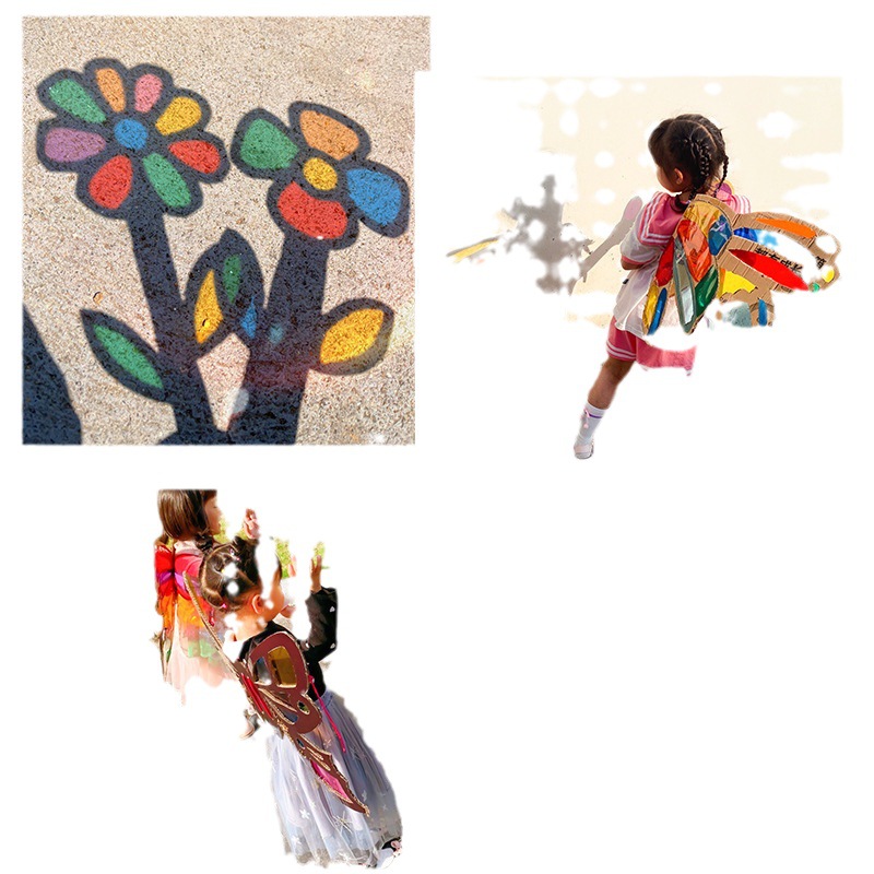 Custom colored cellophane handmade DIY transparent transparent hard sheet children colorful plastic paper A5 A4 A3